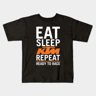 Eat Sleep KTM Repeat Kids T-Shirt